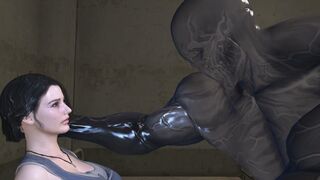 Jill Valentine rammed hard and bred by a mutant monster penis.