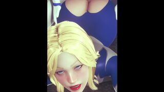 Invisible Woman is getting pounded with elastic cock two // parody