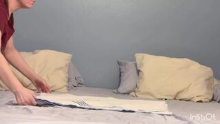 Mother in law mounts and has multiple orgasms on her son in law and he mounts her bum!