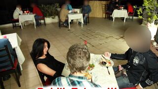 PUBLIC EXTREME! Sweet licking and fucking orgy in a restaurant