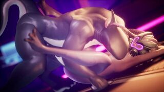 Subverse - Huntress Monstrer scenes (4K, 3D Cartoon Game, Uncensored)