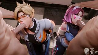 D.va getting hard fuck for cheating bj sex