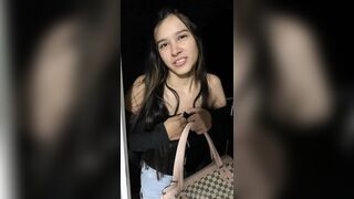 Horny bitch asks me to spend the night in my house in exchange for sex
