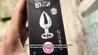 Don't take it out! Put it in daddy! I love it ah ah! Keep going, Daddy! Give me milk! ???? Anal toy with my stepbrother